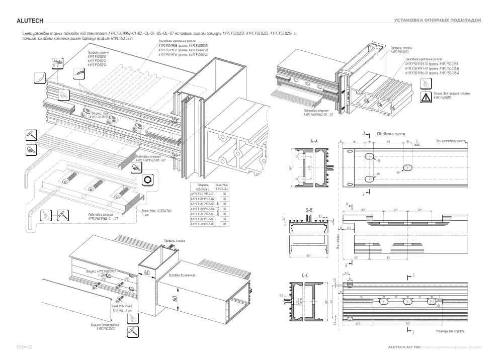 Технический каталог ALT F60 SG — страница 02.04.22