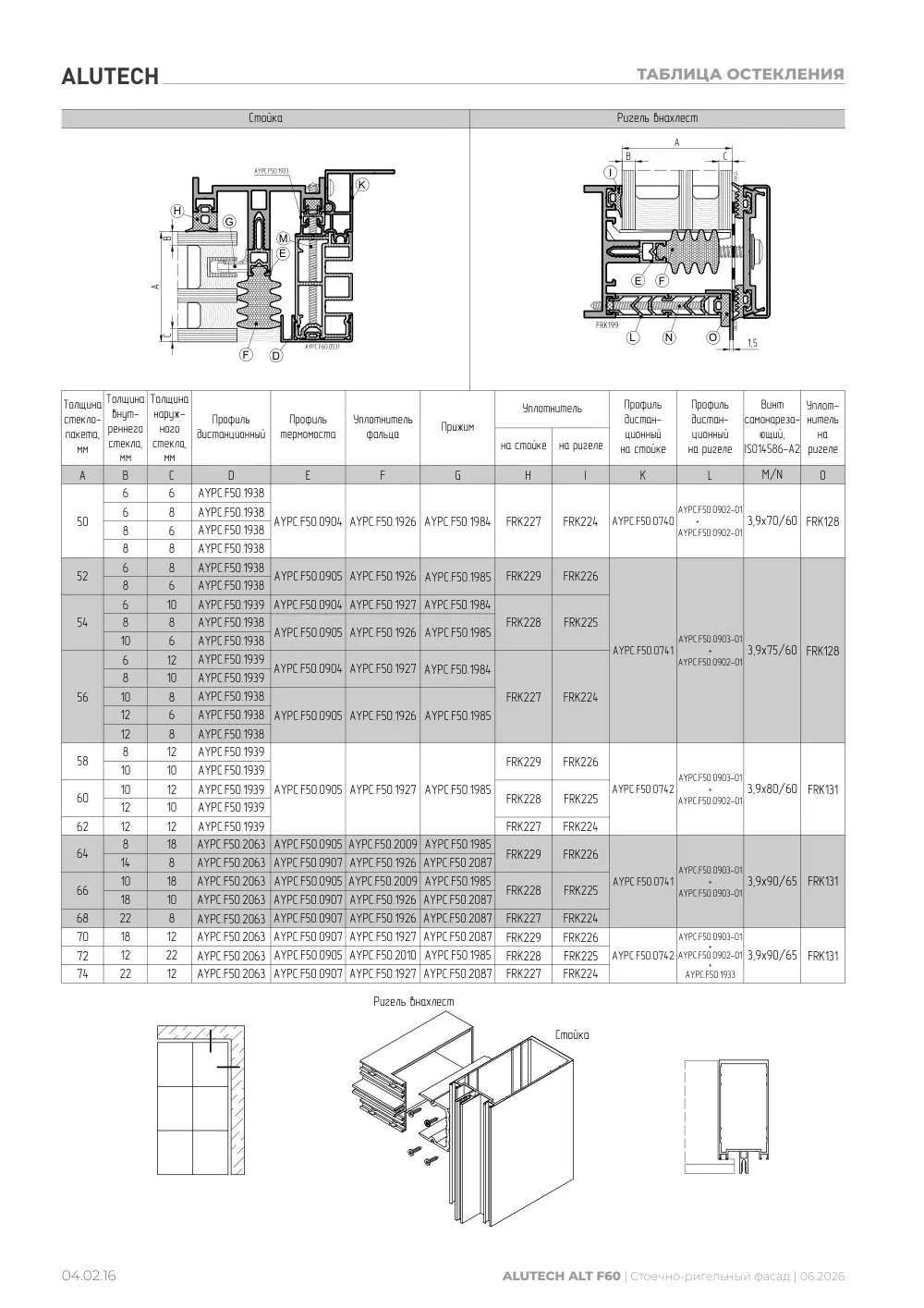 Технический каталог ALT F60 SG — страница 04.02.16