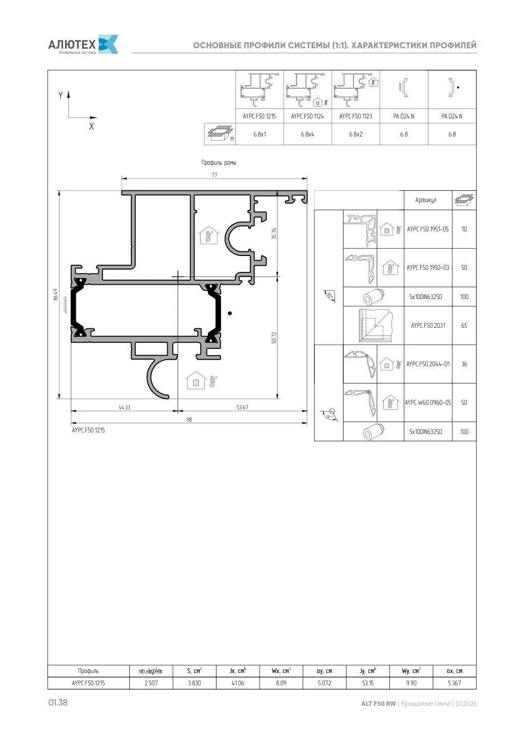Каталог ALT F50 RW — страница 01.38