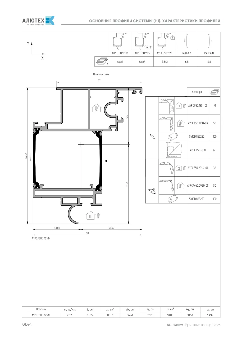 Каталог ALT F50 RW — страница 01.44