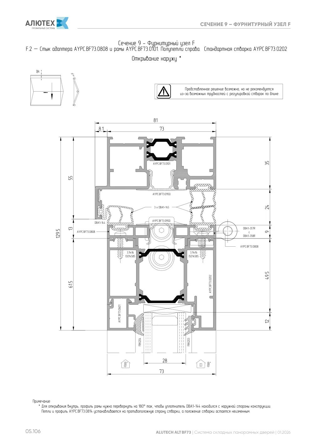 Технический каталог ALT BF73 — страница 05.106