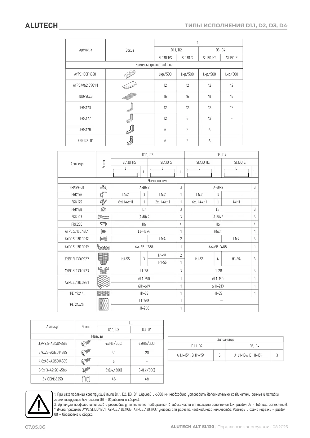 NEW! Технический каталог ALT SL130 — страница 07.05.6