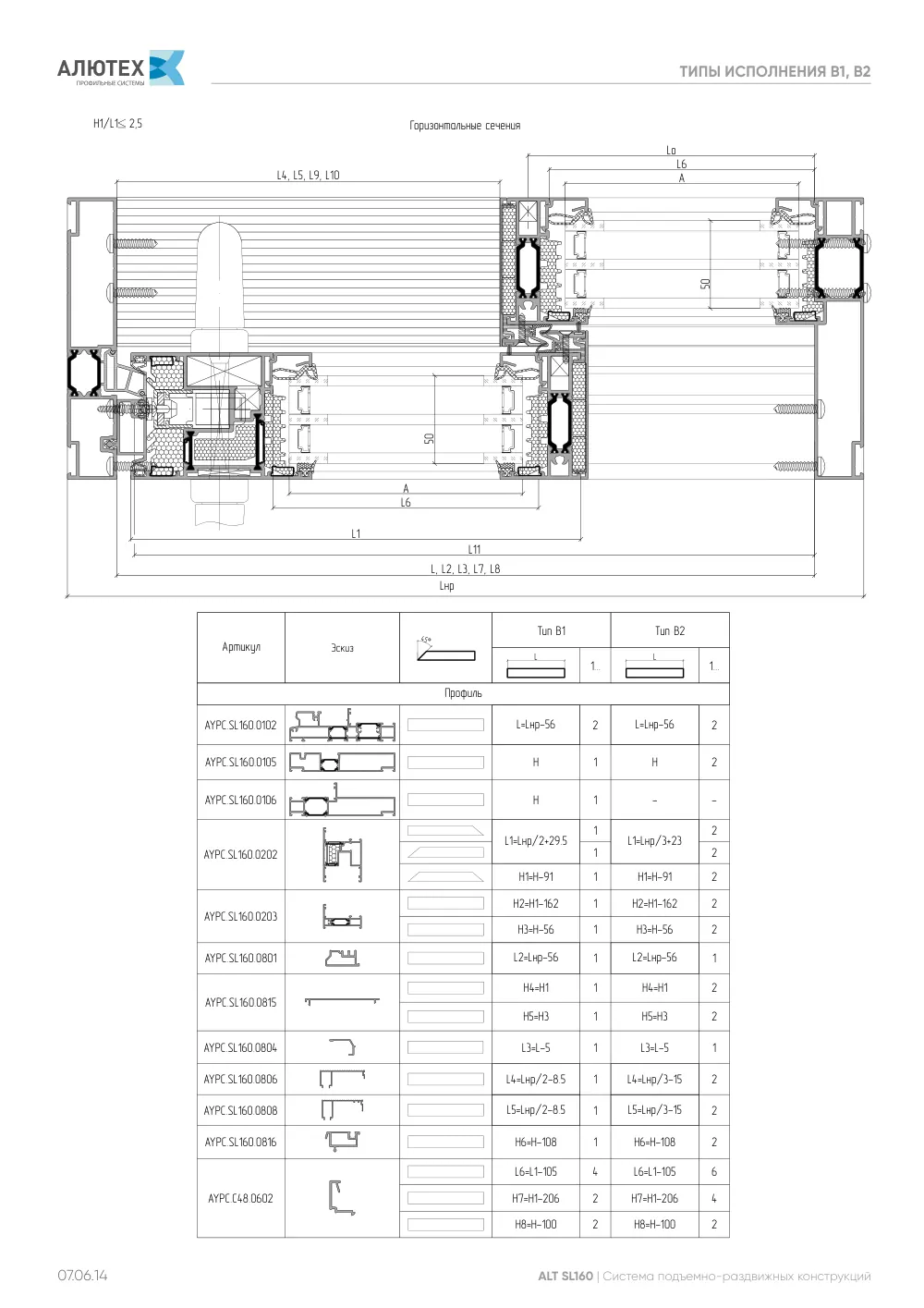 NEW! Технический каталог ALT SL160 — страница 07.06.14