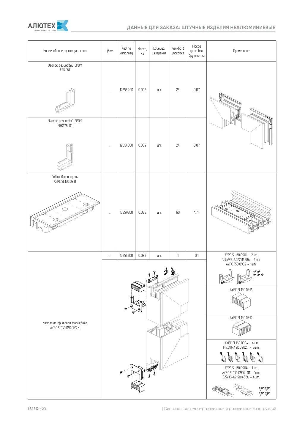 Технический каталог ALT SL130 — страница 03.05.6