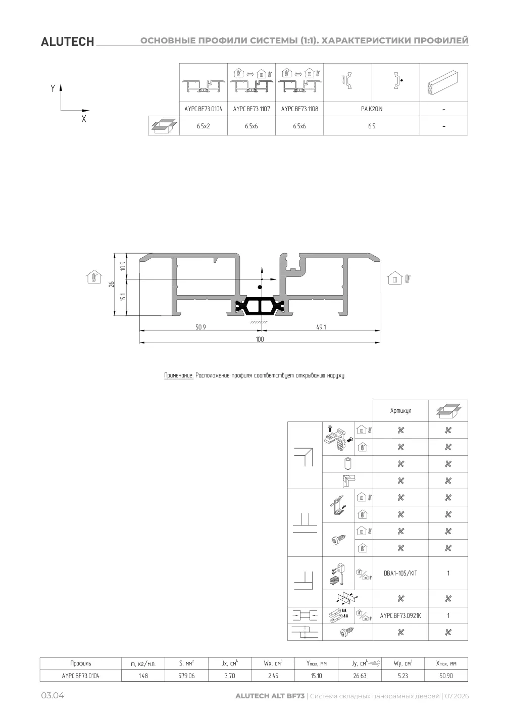 Технический каталог ALT BF73 — страница 03.4