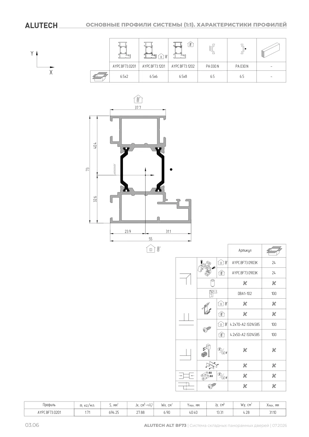 Технический каталог ALT BF73 — страница 03.6