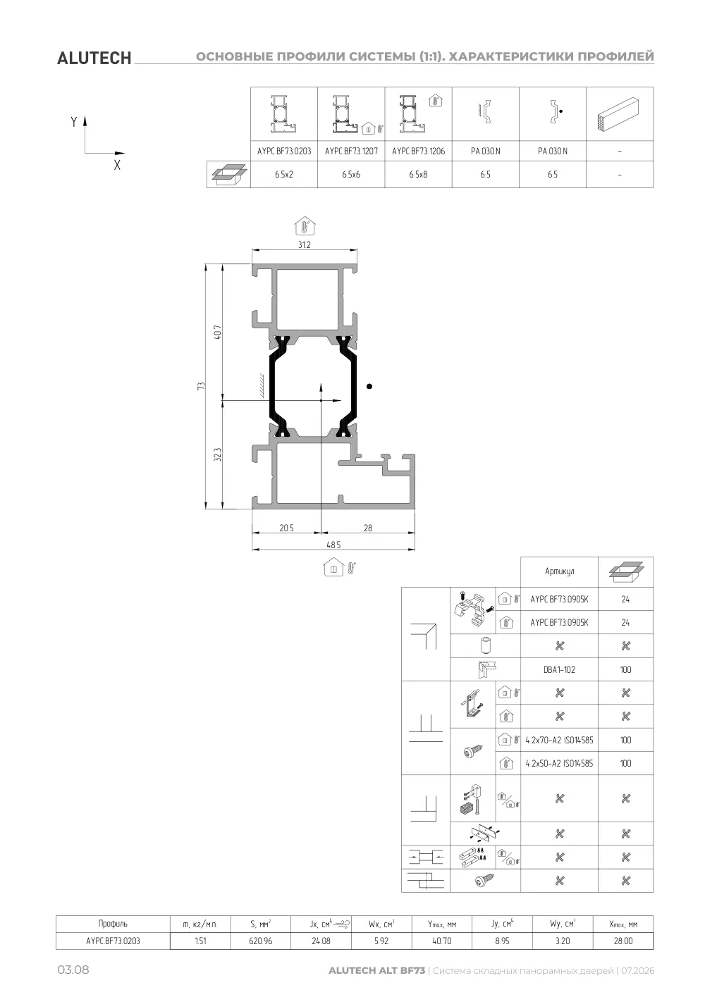 Технический каталог ALT BF73 — страница 03.8