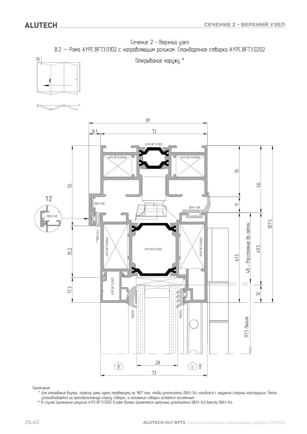 Технический каталог ALT BF73 — страница 05.40