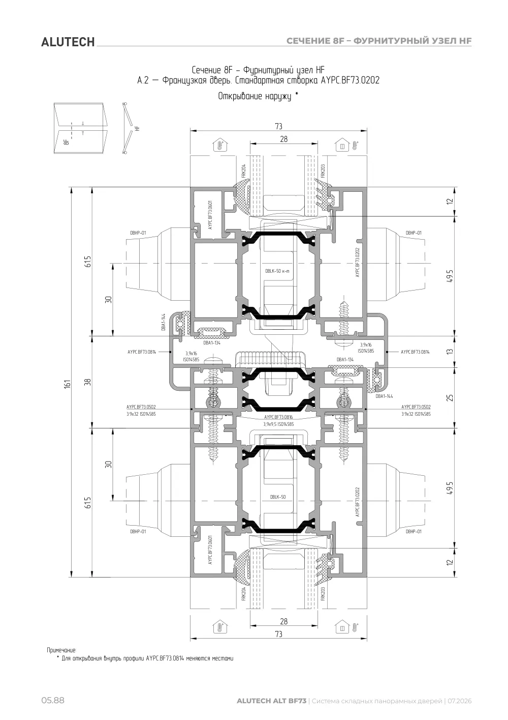 Технический каталог ALT BF73 — страница 05.88