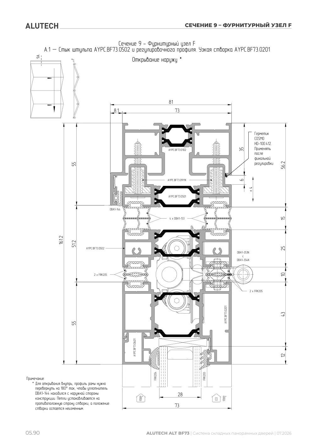 Технический каталог ALT BF73 — страница 05.90