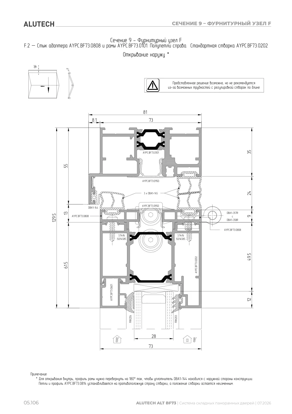 Технический каталог ALT BF73 — страница 05.106