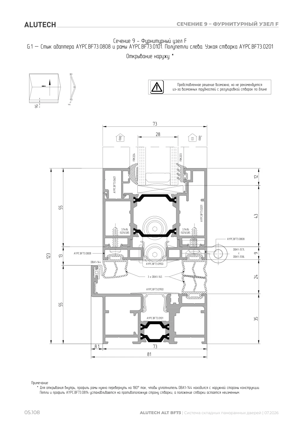 Технический каталог ALT BF73 — страница 05.108