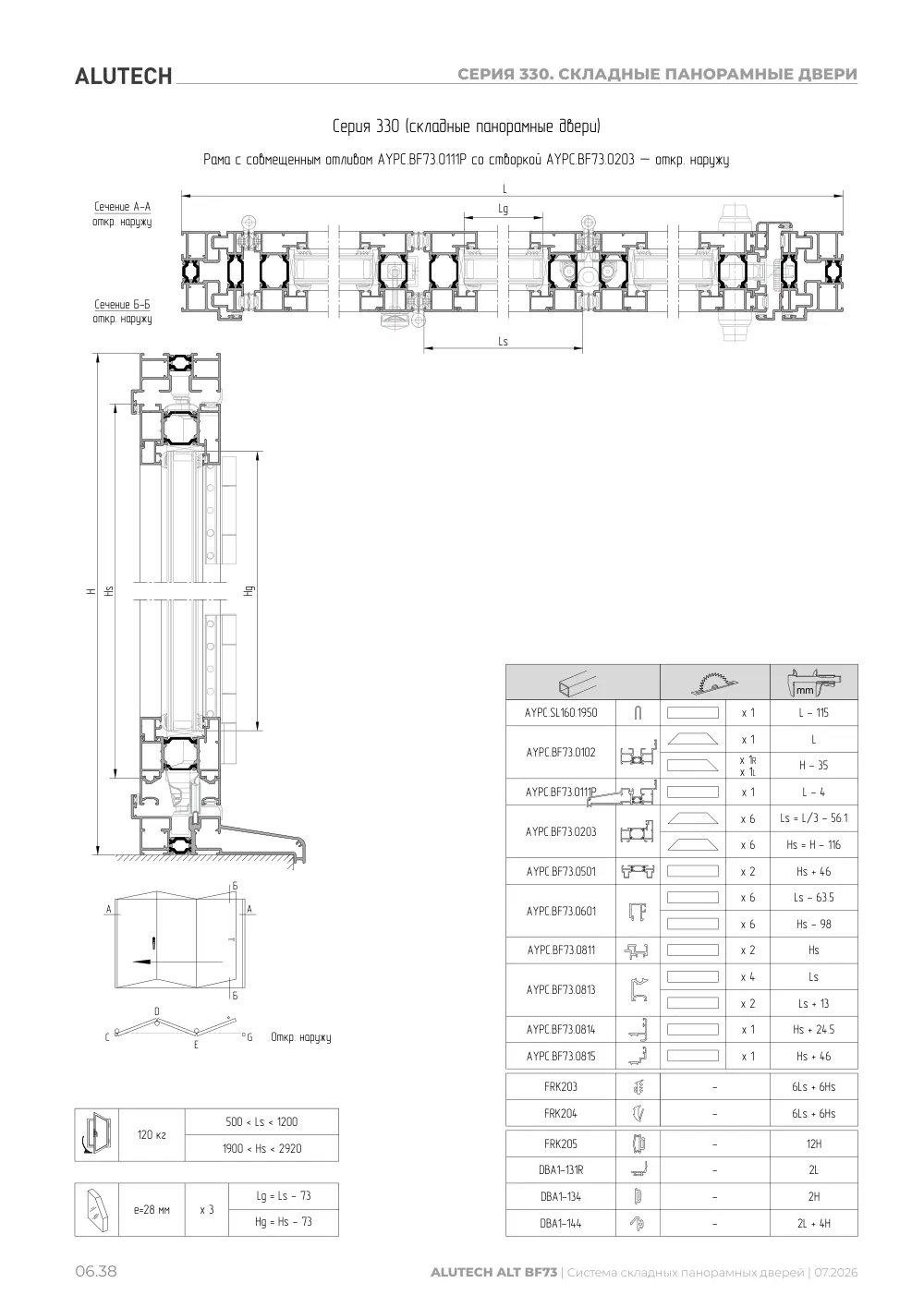 Технический каталог ALT BF73 — страница 06.38