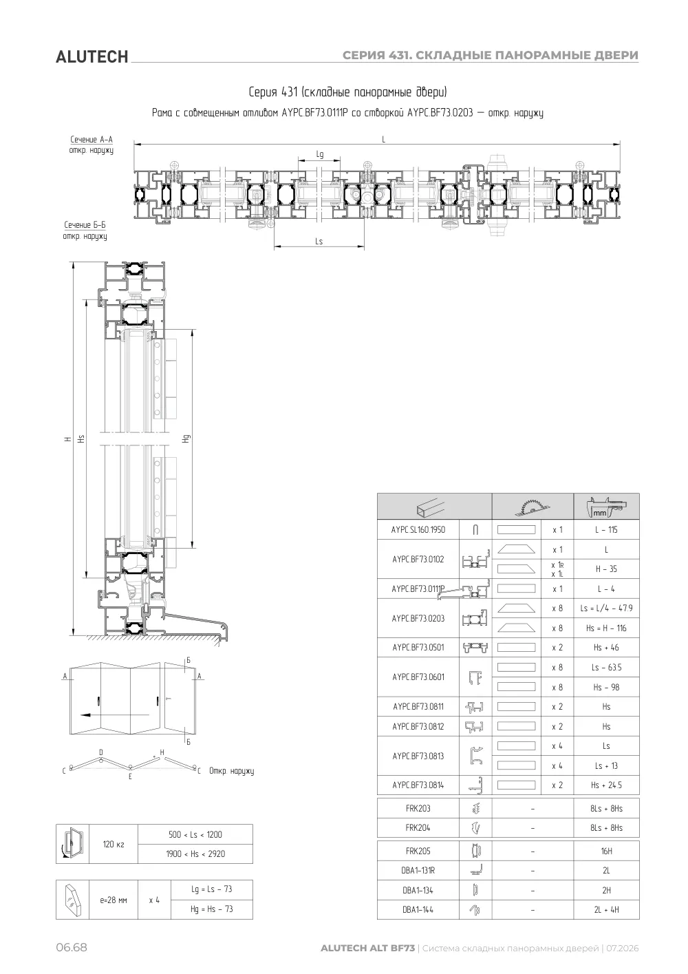 Технический каталог ALT BF73 — страница 06.68