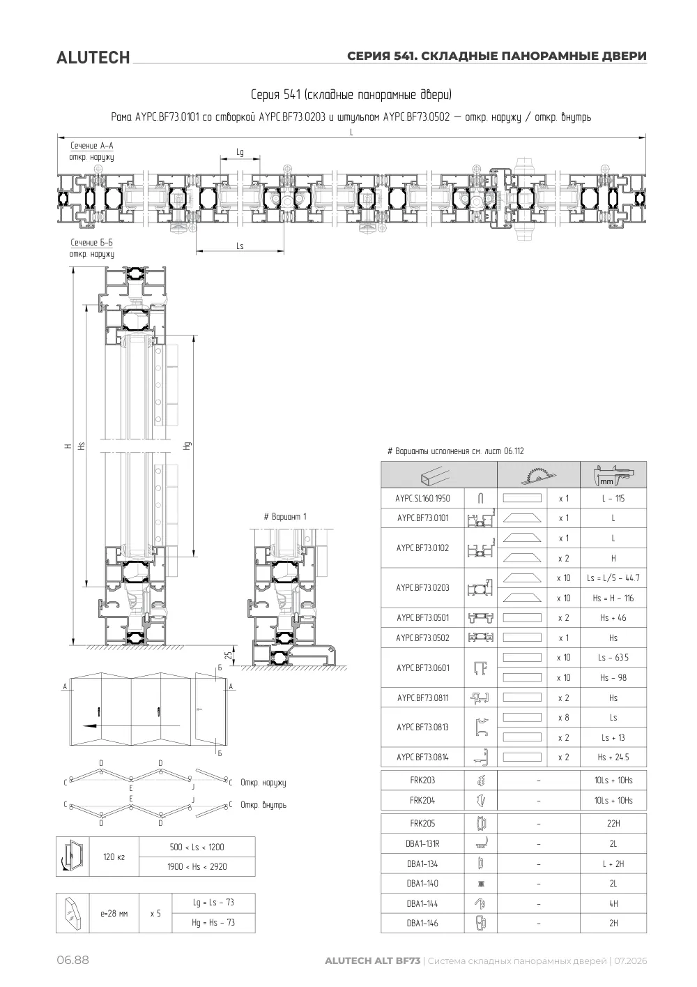 Технический каталог ALT BF73 — страница 06.88