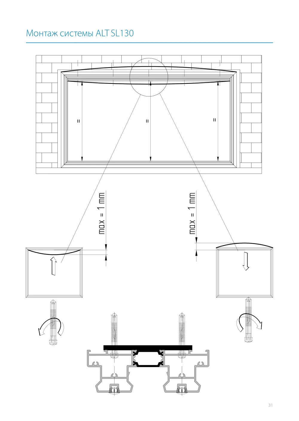 Монтажная инструкция ALT SL130 — страница p31